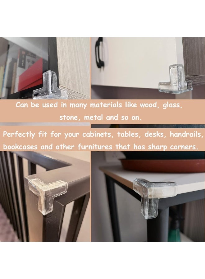 saicheek 4Pcs Large Silicone Corner Guard Protector Baby Proofing, Table Corner Protectors for Baby, Strong Adhesive T Shaped Baby Head Protector Table Corner Protectors for Furniture - Image 5